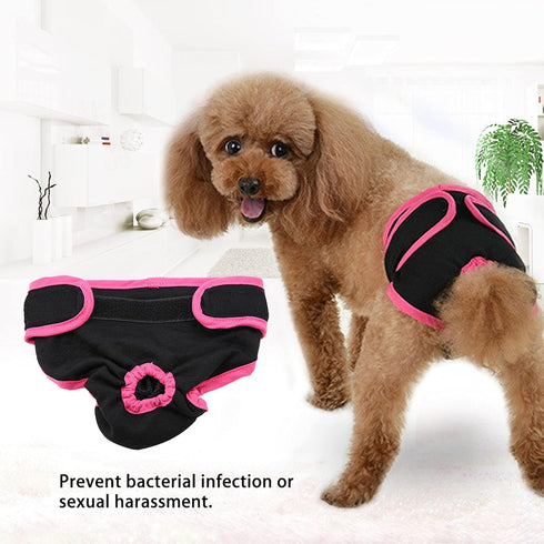 TOPINCN Dog Underwear Flexible Physiological Pants Puppy Female Pet Sanitary Diaper for Small Medium Large Dogs(XS