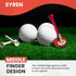 Red Middle Finger Golf Putter Head Covers & Ball Marker - Premium Golf Club Protector with Magnetic Closure