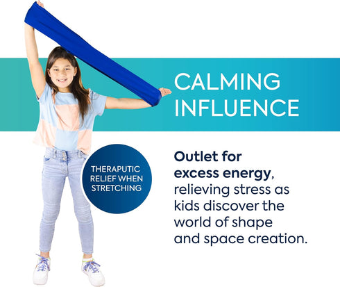 30 46 BouncyBand Stretch Band Focus Tool Resistance Band for Kids Stretches to Over Silent Sensory Tool Awakens