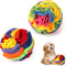 2pcs Dog Snuffle Ball Toy, 5.9inch Natural Interactive Sniffing Puzzle Toys for Stress Relief, Training (2 Styles)