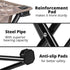 1 Pack 13.8 Inch 400 LBS TRIPLE TREE Camping Stool, Camouflage Portable Folding Stool for Outdoor Walking Hiking