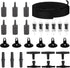 19.68 feet Black Aquarium Airline Tubing with 6 Air Stones and Check Valves for Fish Tank