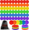 ZIECE 60 Pcs Poly Spot Markers Non-Slip Rubber Floor Dots for Gym, Flat