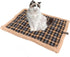 Self Warming Cat Bed - Washable Double Sided Lamb Wool Plaid Mat for Large, Medium, Small Dogs and Cats, Travel or Home