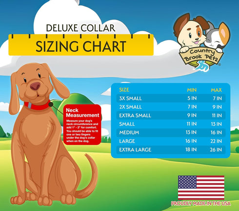 Country Brook Petz Deluxe Paint Splatter Dog Collar - Made in The U.S.A., Groovy Collection (1 Inch, Large)