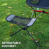 Auotick Universal Folding Camping Chair Foot Rest Ottoman Portable Recliner Lazy Retractable Footstool Leg Rest Chair