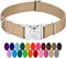 Premium Nylon Dog Collar with Metal Buckle for Small Medium Large Breeds - Country Brook Petz, Copper Gold, Medium, 3/4