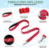 SlowTon No Pull Small Dog Harness & Leash Set, Adjustable Soft Vest Harness for Small Medium Dogs (R-Front Clip, S)