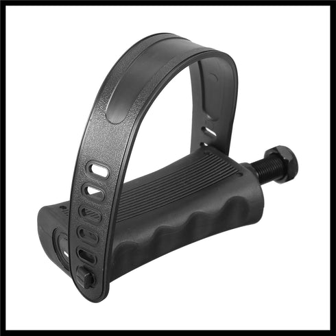 1 1/2 Inch 12.7mm Pair Exercise Bike Pedals with Straps Spindle Cycling Parts Spindle Black Durable Material