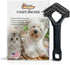 Mini-Rake V-Shape Double Row Rotating Teeth for Dematting Dogs and Cats