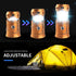 LED Camping Lantern, Solar and Rechargeable, Collapsible Portable Light for Daily Use and Emergencies