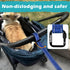 PetBonus Dog Leash Wrist Strap, Lockable Reflective Short Lead with Adjustable Soft Padded Handle for Walking, Blue