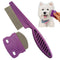 Varjjae 2 Pack Professional Pets Eye Combs,Pets Grooming Comb Kit,Stainless Steel Tear Stain