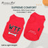 Parisian Pet Dog Tshirt, Embroidered “WTF (Where’s The Food)” Lightweight Cotton Tank Top for Large Dogs - 2XL
