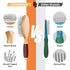 Dog Brush, Pin Brush for Dogs, 27mm Extra Long Pin Brush for Shedding, Beech Wood Material, Non-Slip Rubber Handle