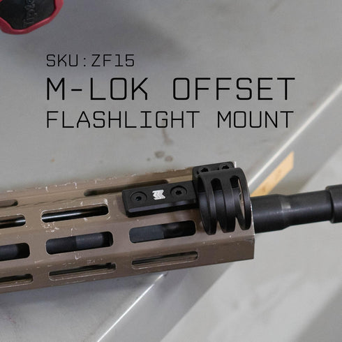 Montrum Flashlight Ring Mount - 1 Inch Diameter, Compatible with M-LOK