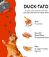 Shameless Pets Jerky Dog Treats, Duck-Tato, Healthy Chews for Digestion Support, 1-Pack