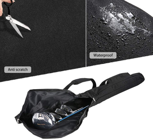 Golf Sunday Bag - Driving Range Mini Course Training Practice Golf Bag Travel Case
