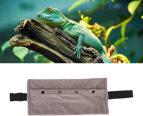 Lizard Sling Carrier, Spacious Opening Reptile Sling Carrier for Camping (Grey)