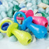 Jinshining Blue Dserw Dog Pacifier Chew Toy, Mini Bite Resistant Bell - Shape Rubber Pacifier Pet Molar Chew Training