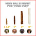 Pet Factory Twistedz American Beefhide, 5" Twist Sticks, Dog Chew Treats, 20 Count