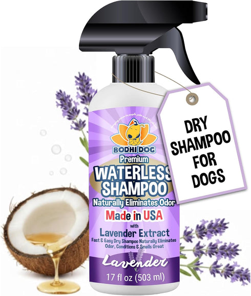 Bodhi Dog Waterless Shampoo - No Rinse Dry Shampoo for Dogs &