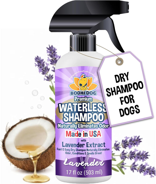 Bodhi Dog Waterless Shampoo - No Rinse Dry Shampoo for Dogs &
