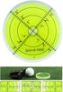 Ujicde Pro Putt Green Reader, Golf Ball Marker, Golf Putting Aid Round Bubble Level High Precision Reader Tool Golf