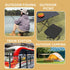 AOCPO Portable Ultralight Travel Stool, Compact Folding Camping and Fishing Stool, Mini Folding Chair, Adult Pocket