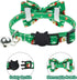 Malier 2 Pack Christmas Cat Collars Breakaway with Bow Tie and Bell, Classic Buffalo Plaid Kitten Collar for Cats