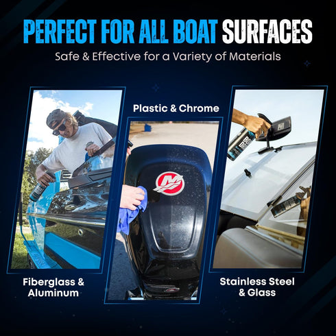 Exterior Cleaner, All Purpose Boat Cleaner with SiO Ceramic Sealant, Tangerine Scent - Effective Water Spot & Boat