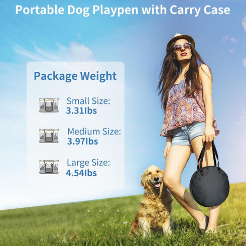 NEZUC Small(28''24''18'')) Dog Playpen,Pet Playpen,Foldable Cage Kennel for Small Dog Cat,Waterproof Exercise Pen Crate