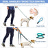 PuppyDoggy Dog Leash for Large Medium Dogs, 6 ft Reflective Stitching with 2 Traffic Padded Handles for Training