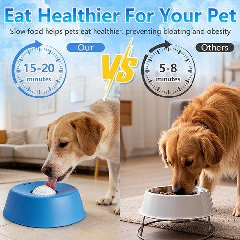 Generic Slow Feeder Dog Bowls for Liquid Treat,Dog Licking Bowl with Rolling Balls,Calming Lick Bowl, Dog Lick Ball Bow
