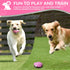 Dog Toys for Aggressive Chewers, Indestructible Interactive Treat Toys for Large Medium Breeds, Pink
