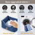 Premium Small Dog Car Seat - Waterproof Car Seats for Small/Medium Dogs, Pet Seat with Clip-On Leash for Travel Carrier