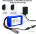 BENKIA 12.8V 6000mAH Pack 12V 12Volt (4S1P) Rechargeable Li-ion Battery, Bare Leads Wire Replacement Lithium Battery