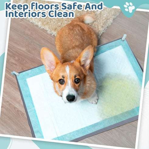 1 30 24 Inches 4 Timgle Dog Pee Pad Holder Puppy Pad Tray x Silicone Dog Potty Tray No Spill Pee Mat Potty Cushion
