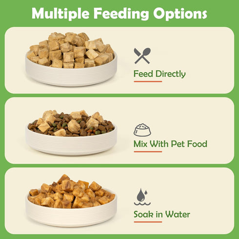 MON2SUN 6oz Freeze Dried Salmon Cat and Dog Treats, Single Ingredient Natural and Healthy Dog Snacks, High Protein