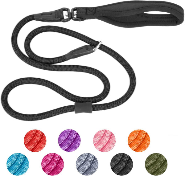 Strong Slip Lead Dog Leash, 4FT / 6FT Durable Nylon No Pull Training Leash for Small Medium Large Dogs