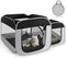 Tailtastic Large Cat Playpen with Separate Areas,Outdoo&Indoor Cat Enclosures,Portable Pet Playpen for