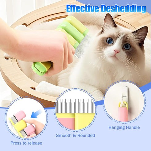 Jeyermier 9 Set,Self PCS Pet Grooming Brush Cleaning Pet Hair Removal Comb,Pet Hair Remover Gloves,Spray Bottle, Lice