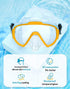 Snorkel Set with Fins for Adults, Snorkeling Gear Combo Set with Dry Top Snorkel Mask and Travel Bag for Diving,