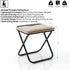 GYHZ 10" 440lbs, Portable Folding Stool for Adults, Lightweight Collapsible Camp Seat, XL Heavy Duty Folding Purse