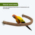 Rypet U Shape Natural Wood Stand Perch for Parrots, Swing Bird Chewing Stand, Cage Accessories for Budgies, Conures,