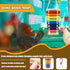 8-Key Chicken Xylophone Toy for Hens & Birds - Colorful Suspensible Metal Xylophone | Suspensible Cage Accessories,Bird
