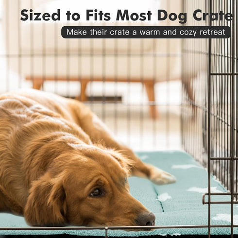 Mora Pets Dog Crate Pad - Dog Bed Mat for Medium Large Dogs, Washable Thin Pet Kennel Pad for 36 inch Cage, Ultra Soft