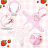 3 Nuanchu Pcs Female Dog Diaper Sanitary Panties with Adjustable Suspender, Washable Reusable Doggie Diapers for Small