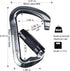 SEPEAK UIAA 30kN Climbing Carabiner Clips, Heavy Duty Twist Locking for Climbing, Camping, Hiking
