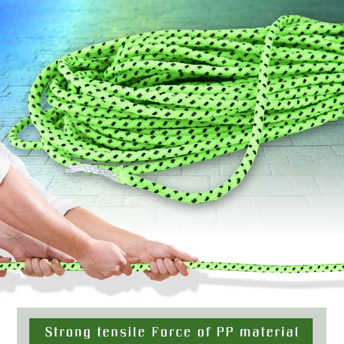 Tent Rope - Outdoor Camping High Strength Polyester Reflective Guyline Cord for Tents and Accessories